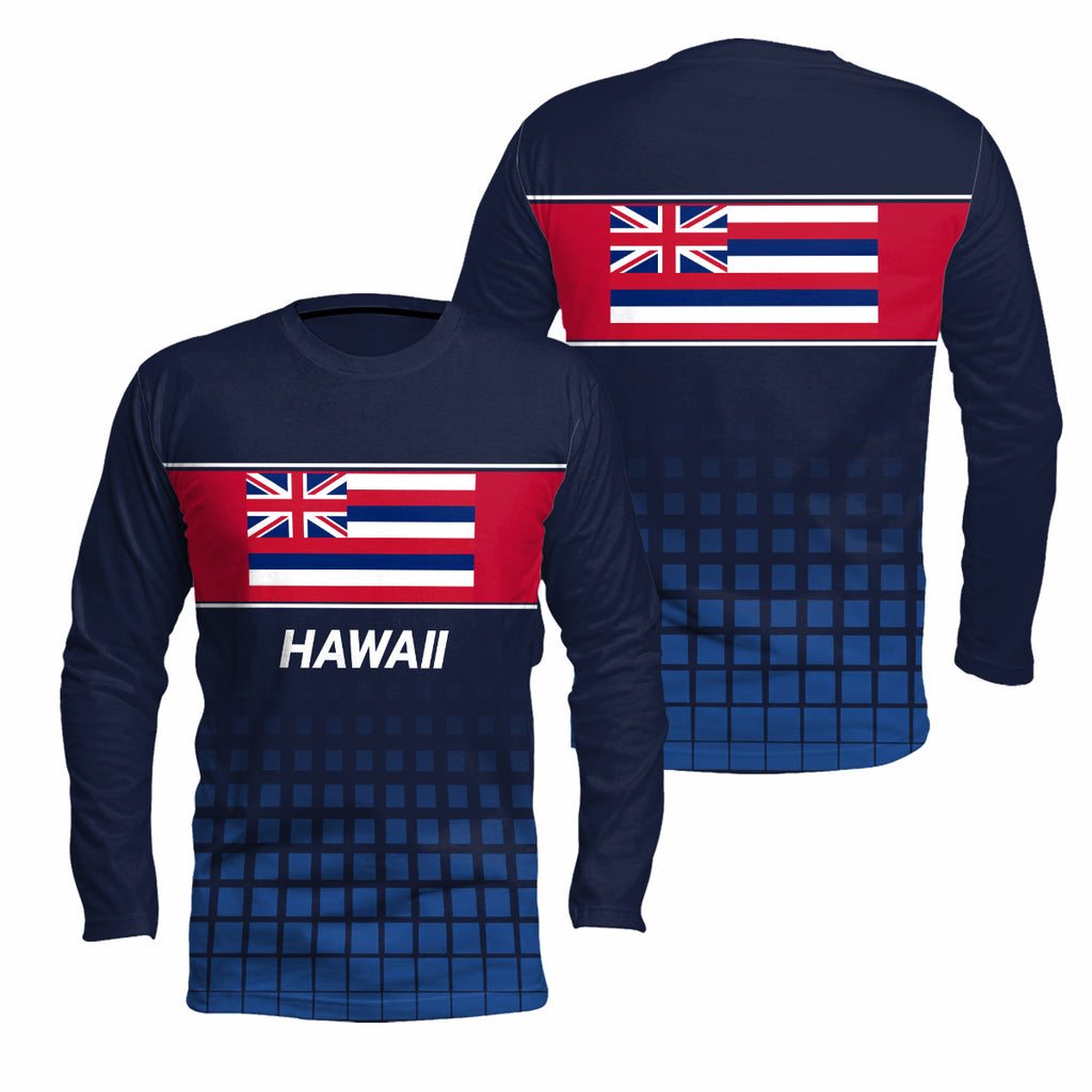 Hawaii State Pride Long Sleeve Running T-Shirt