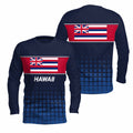 Hawaii State Pride Long Sleeve Running T-Shirt