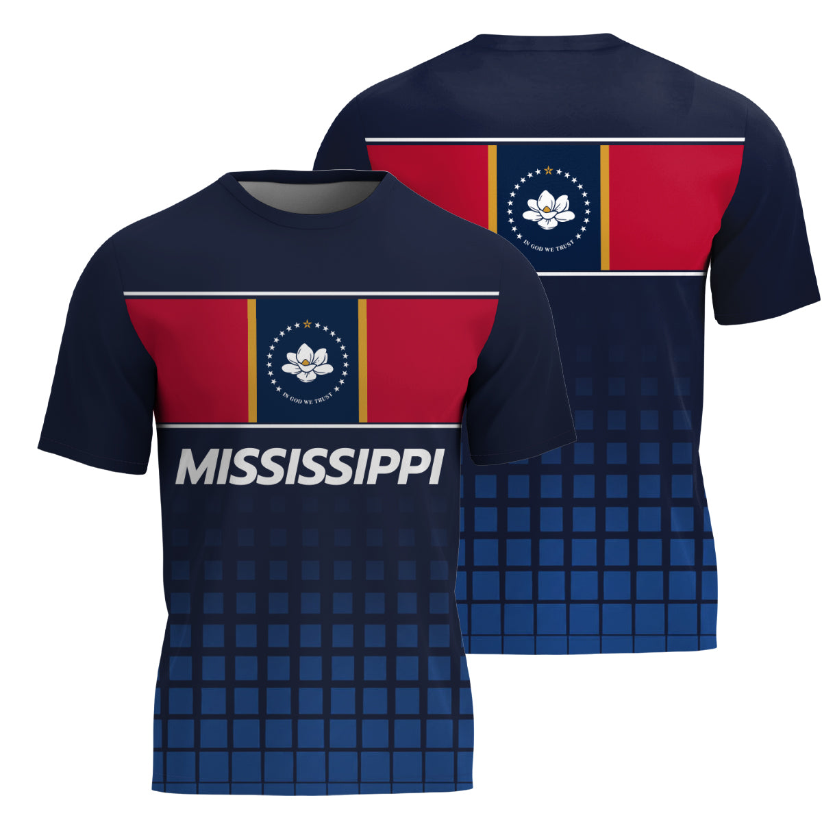 Mississippi State Pride Tech Running T-Shirt