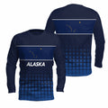 Alaska State Pride Long Sleeve Running T-Shirt