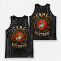 Veteran Running Tank Top - US Marine Corps Veteran V6 Tech Singlet