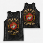 Veteran Running Tank Top - US Marine Corps Veteran V6 Tech Singlet