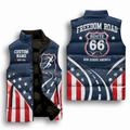 Route 66 Freedom Runner Sleeveless Running Puffer Jacket