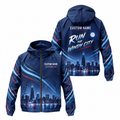 Custom Name Windy City Night Runner Running Windbreaker Jacket