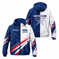 Custom Name American Pace Jacket Running Windbreaker Jacket