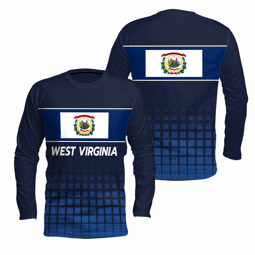 West Virginia State Pride Long Sleeve Running T-Shirt