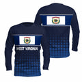 West Virginia State Pride Long Sleeve Running T-Shirt