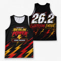 Diagonaler Blitz Berlin Wettkampftag Lauf-Tanktop