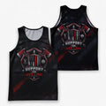 Men's Running Tank Top Firefighter Support The Red Line Running Singlet