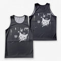 Cat Running Tank Top Funny Gangster Cat Running Singlet for Men and Women