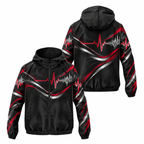 Custom Name State Pulse & Rhythm Running Windbreaker Jacket