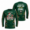 Custom Name Santa’s Pace Team Running Long Sleeve Shirt