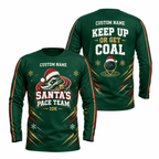 Custom Name Santa’s Pace Team Running Long Sleeve Shirt