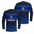 Michigan State Pride Long Sleeve Running T-Shirt