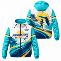 Custom Name Sunshine State Pace Florida Running Windbreaker Jacket