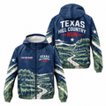 Custom Name Texas Hill Country Run Running Windbreaker Jacket