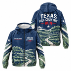 Custom Name Texas Hill Country Run Running Windbreaker Jacket