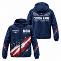 Custom Name Patriot Pace Jacket Running Windbreaker Jacket