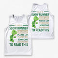 Funny Running Tank Top Slow Runner Tech Running Singlet