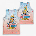 Teacher Running Tank Top Cute Classroom Mascot Style Tech Running Singlet
