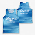 Retirement Running Tank Top The Legend Has Retired Running Singlet for Men and Women