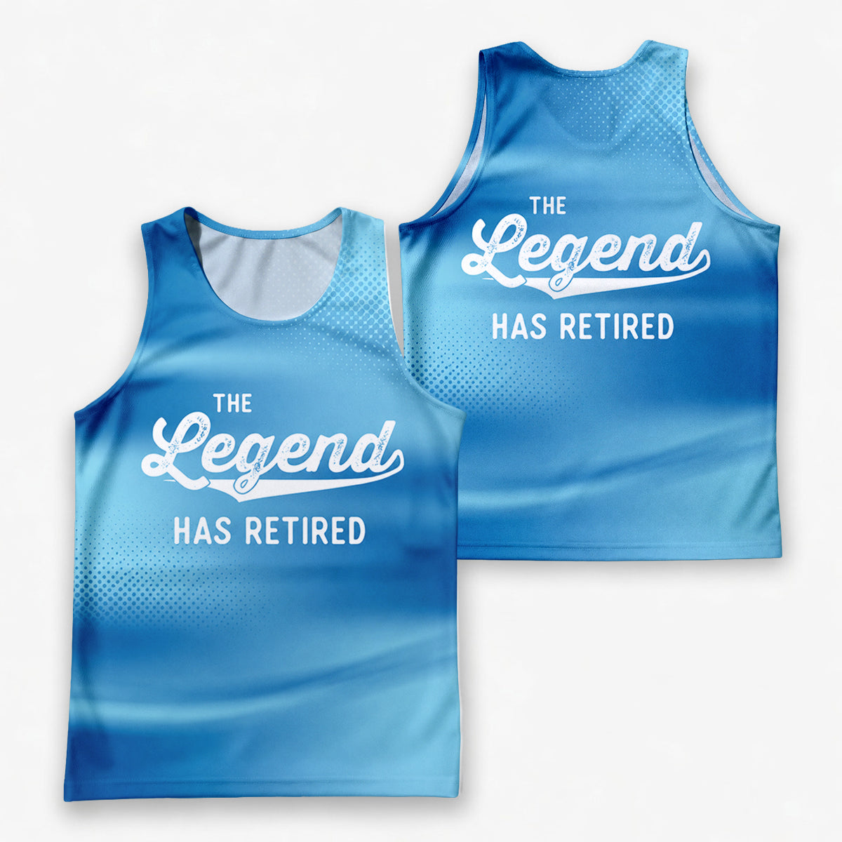 Retirement Running Tank Top The Legend Has Retired Running Singlet for Men and Women