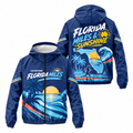 Custom Name Florida Miles & Sunshine Florida Running Windbreaker Jacket