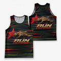 Cali Flag Speed Lines California State Running Tank Top