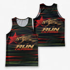 Cali Flag Speed Lines California State Running Tank Top