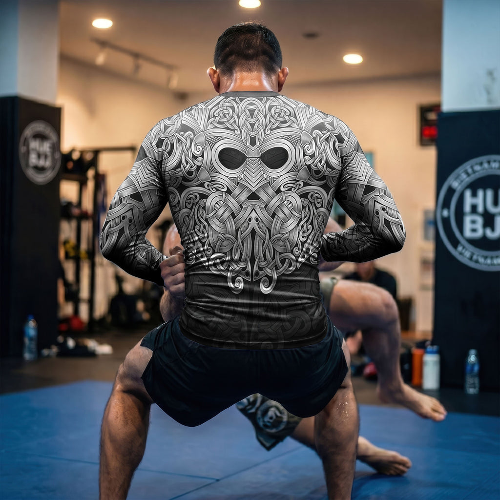 Asgardian Steel Black BJJ Rash Guard