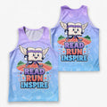Teacher Running Tank Top Reading Teacher Runner Tech Running Singlet