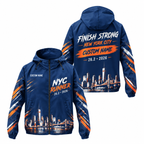 Custom Name Finish Strong NYC Running Windbreaker Jacket
