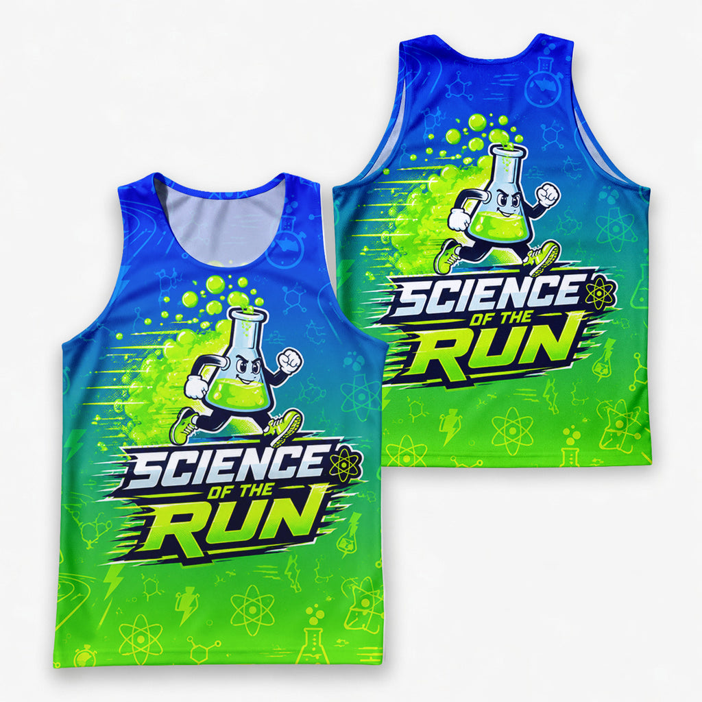 Teacher Running Tank Top Science Teacher Runner Tech Running Singlet