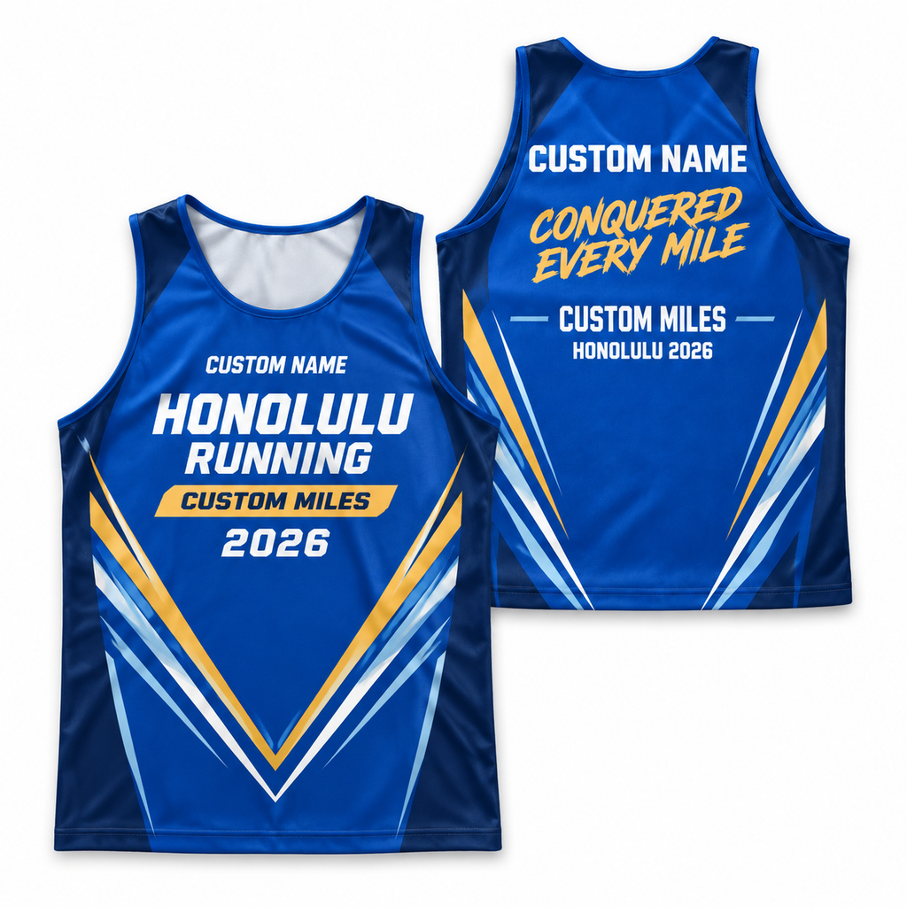 Custom Name Miles Honolulu Champion Running Tank Top
