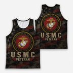Veteran Running Tank Top - US Marine Corps Veteran V5 Tech Singlet