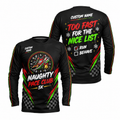 Custom Name Naughty Pace Club Running Long Sleeve Shirt