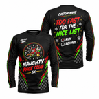 Custom Name Naughty Pace Club Running Long Sleeve Shirt