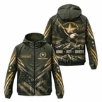 Custom Name Army Honor Duty Country Running Windbreaker Jacket