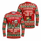 Custom Name Dashin’ Through the Nope Running Long Sleeve Shirt
