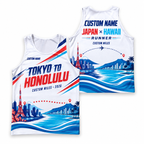 Custom Name Miles Tokyo to Honolulu Running Tank Top