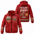Custom Name Christmas Freakin’ Runner Santa Hustle Galveston Running Windbreaker Jacket