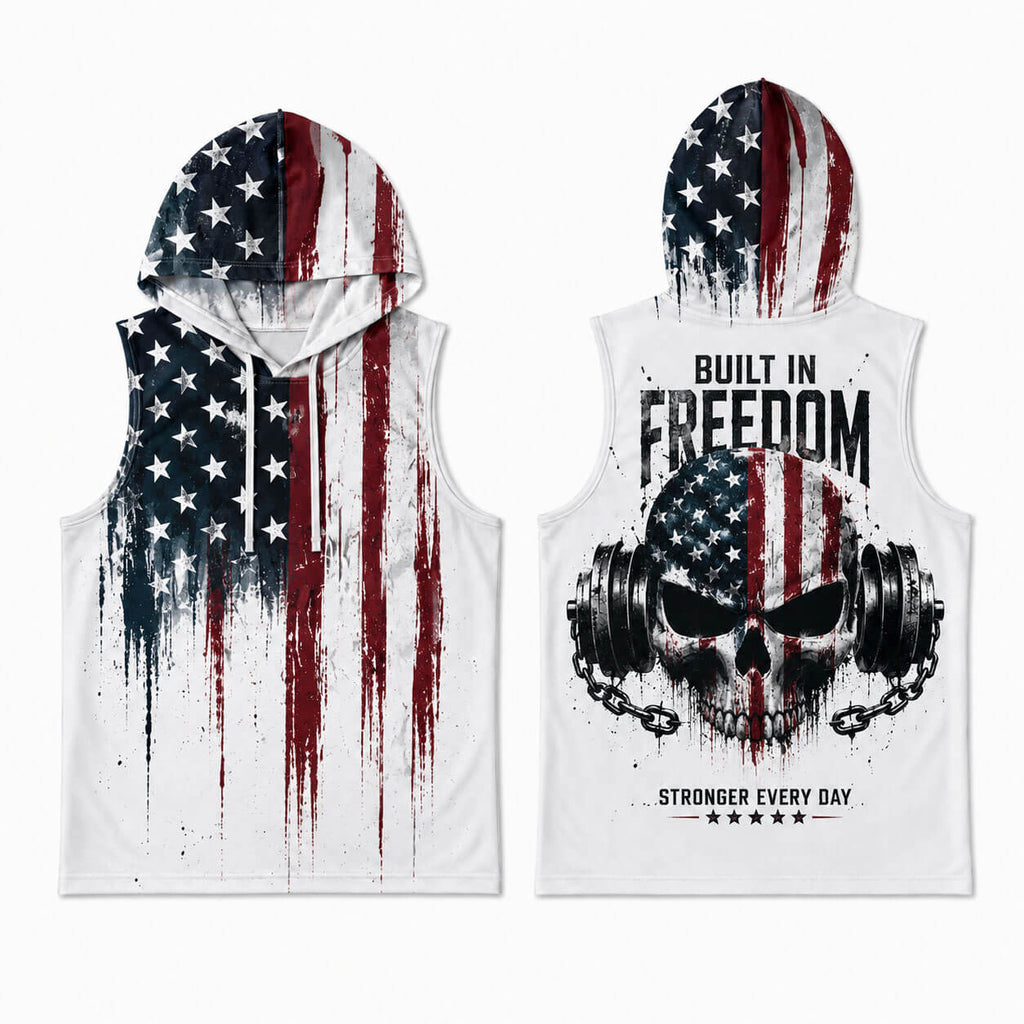 Stronger Every Day Men's Workout Hooded Tank Top