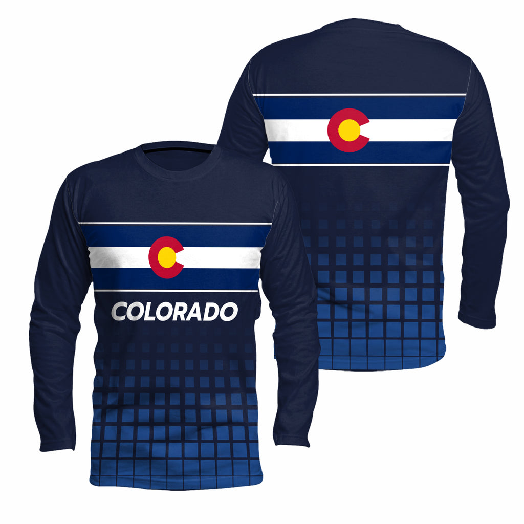 Colorado State Pride Long Sleeve Running T-Shirt