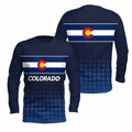Colorado State Pride Long Sleeve Running T-Shirt