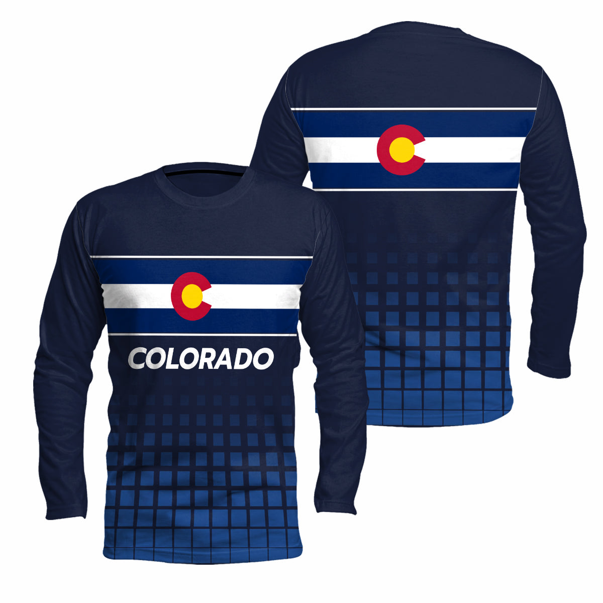 Colorado State Pride Long Sleeve Running T-Shirt