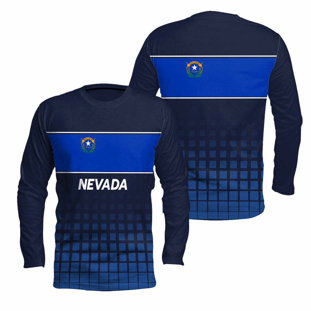 Nevada State Pride Long Sleeve Running T-Shirt