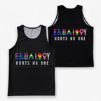 LGBT Pride Running Tank Top Equality Hurts No One Running Singlet for Men and Women