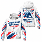 Custom Name California Run United Running Windbreaker Jacket