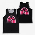 Cancer Fighter Running Tank Top Pink Ribbon Hope Running Singlet for Men and Women