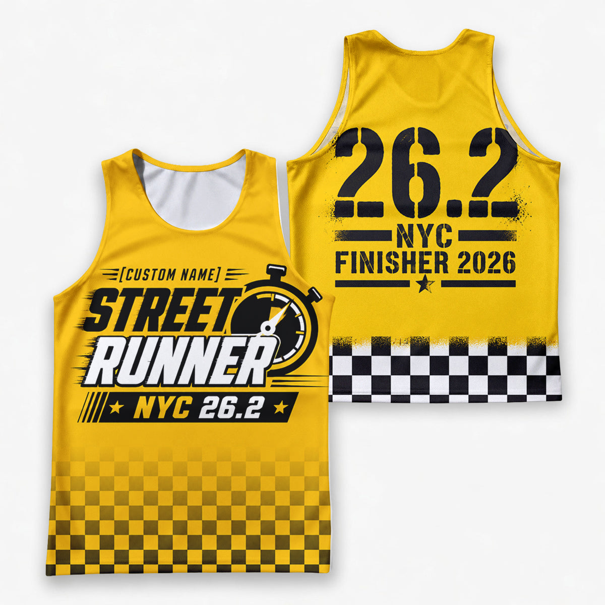 Urban Taxi Speed The NYC Race Day Running Tank Top